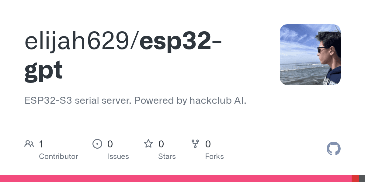 GitHub repository preview for ESP32-GPT